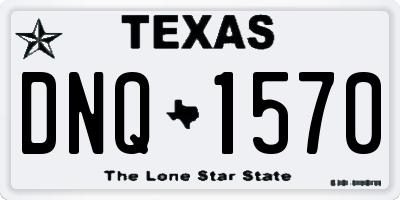 TX license plate DNQ1570