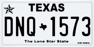 TX license plate DNQ1573