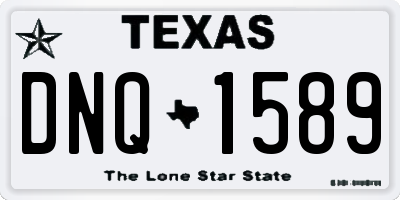 TX license plate DNQ1589