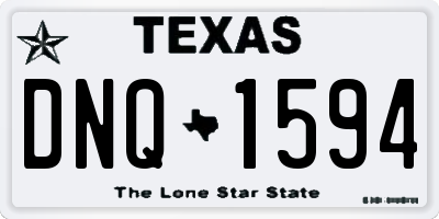 TX license plate DNQ1594