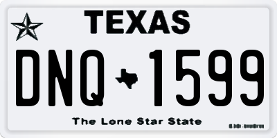 TX license plate DNQ1599