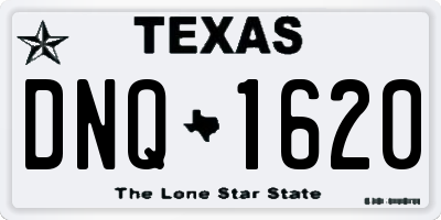TX license plate DNQ1620