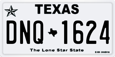 TX license plate DNQ1624