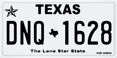 TX license plate DNQ1628