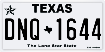 TX license plate DNQ1644