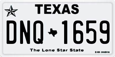 TX license plate DNQ1659