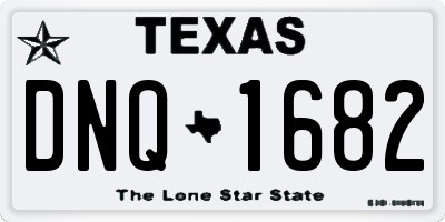 TX license plate DNQ1682