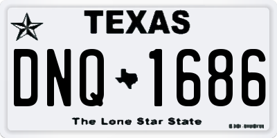TX license plate DNQ1686