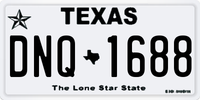 TX license plate DNQ1688