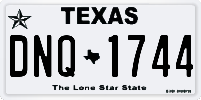 TX license plate DNQ1744