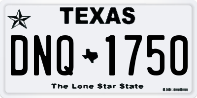 TX license plate DNQ1750
