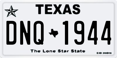 TX license plate DNQ1944