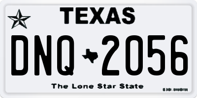 TX license plate DNQ2056