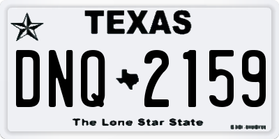 TX license plate DNQ2159
