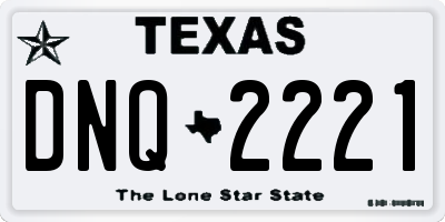 TX license plate DNQ2221
