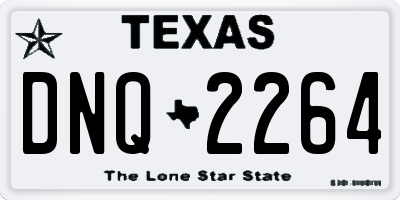 TX license plate DNQ2264