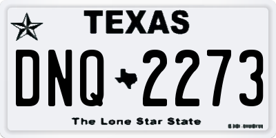 TX license plate DNQ2273