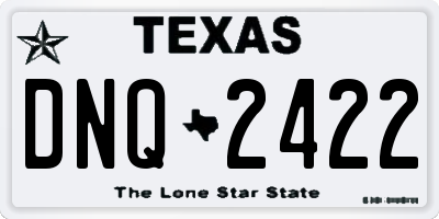 TX license plate DNQ2422