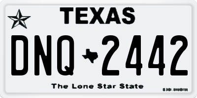TX license plate DNQ2442