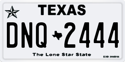 TX license plate DNQ2444