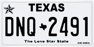 TX license plate DNQ2491