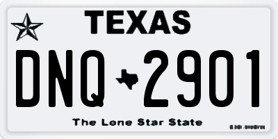 TX license plate DNQ2901
