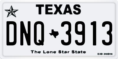TX license plate DNQ3913