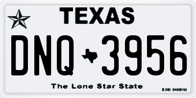 TX license plate DNQ3956