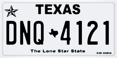 TX license plate DNQ4121