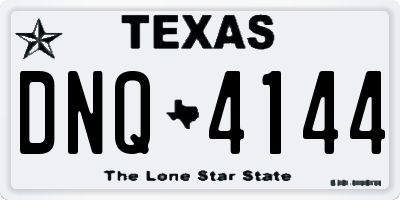 TX license plate DNQ4144