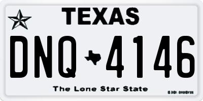 TX license plate DNQ4146