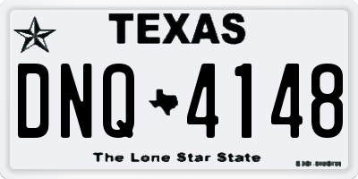 TX license plate DNQ4148