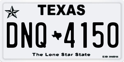 TX license plate DNQ4150