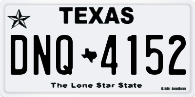 TX license plate DNQ4152