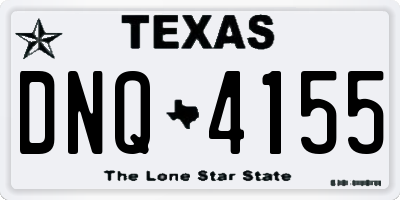 TX license plate DNQ4155