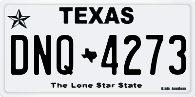 TX license plate DNQ4273