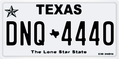 TX license plate DNQ4440