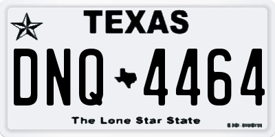 TX license plate DNQ4464