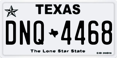 TX license plate DNQ4468