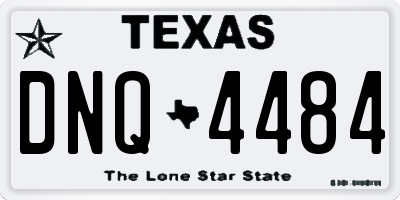 TX license plate DNQ4484