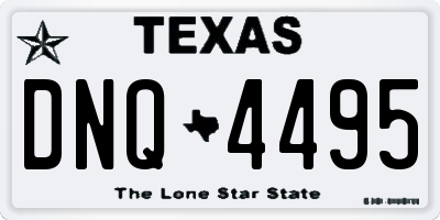 TX license plate DNQ4495