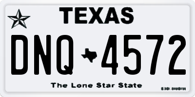 TX license plate DNQ4572