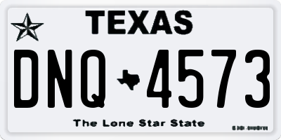 TX license plate DNQ4573