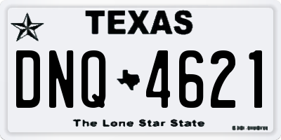 TX license plate DNQ4621