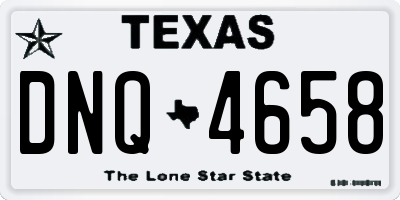 TX license plate DNQ4658
