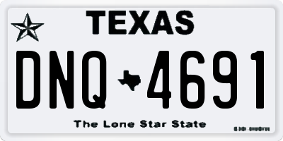 TX license plate DNQ4691