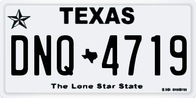 TX license plate DNQ4719