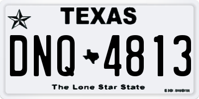 TX license plate DNQ4813