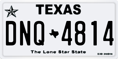TX license plate DNQ4814