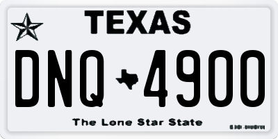 TX license plate DNQ4900